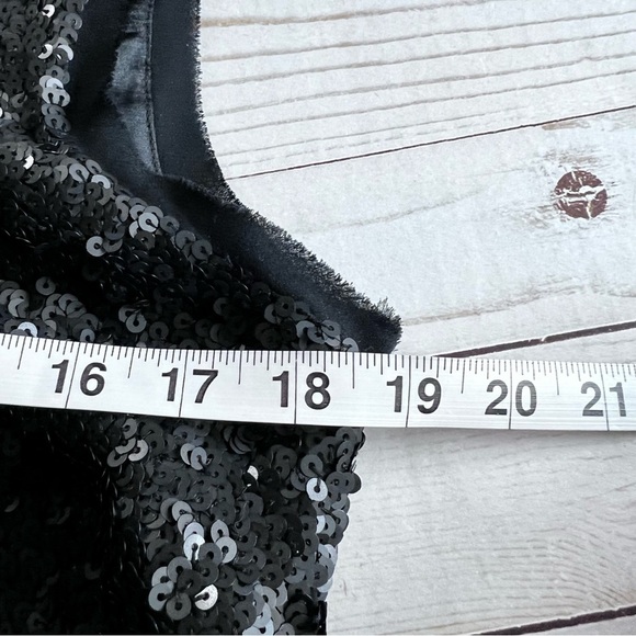 Talbots 100% Silk Elegant Sequined Cocktail Dress in Dark Gray size 8 - Picture 12 of 13